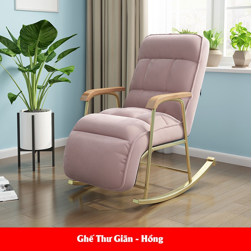 Ghế bập bênh thư giãn cao cấp, ghế sofa bập bênh 5 cấp độ điều chỉnh có thể nằm đọc sách