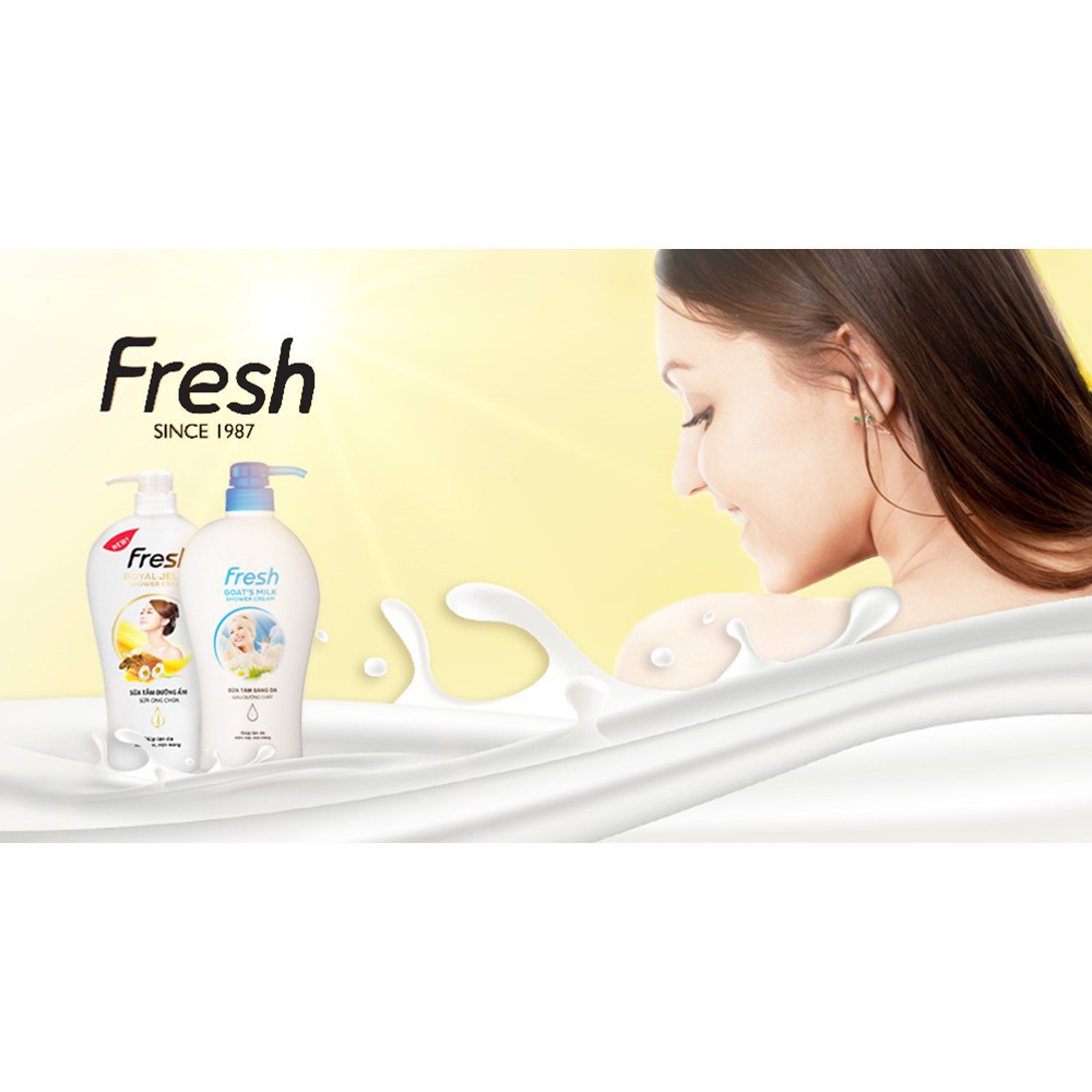 Sữa Tắm Fresh Dê , Ong Chúa 1200ml ⭐ FREESHIP ⭐ Sữa Tắm Dưỡng Ẩm, Trắng Da ⭐ Cam Kết Hàng Chính Hãng ⭐