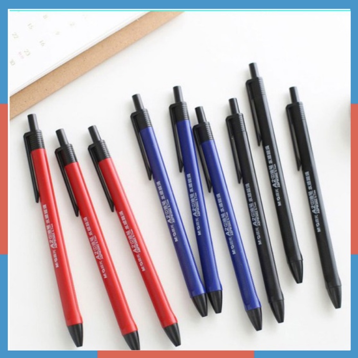 Bút bi dầu MG 0.7mm đầu bấm mực Xanh/Đen/Đỏ - 40 chiếc/hộp MG3072