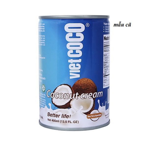 Nước cốt dừa tươi Vietcoco - Lon 400ml