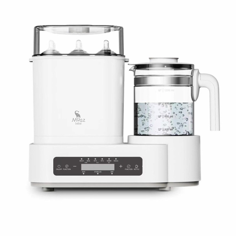 Máy tiệt trùng hơi nước Moaz Bebe MB031 sấy khô, đun nước pha sữa đa năng cho bé