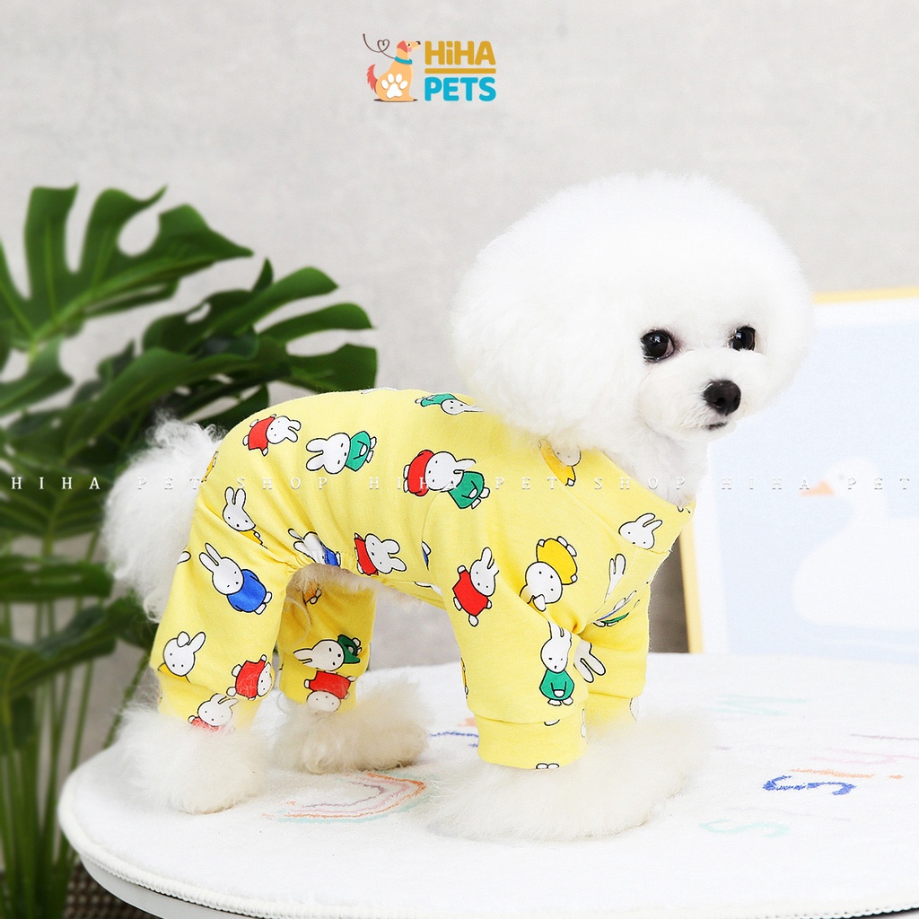 Quần Áo Cho Chó Mèo 4 Chân Mặc Ấm Chất Liệu Thun Cotton Quần Áo Thú Cưng Jump Hình Dễ Thương Hihapet.