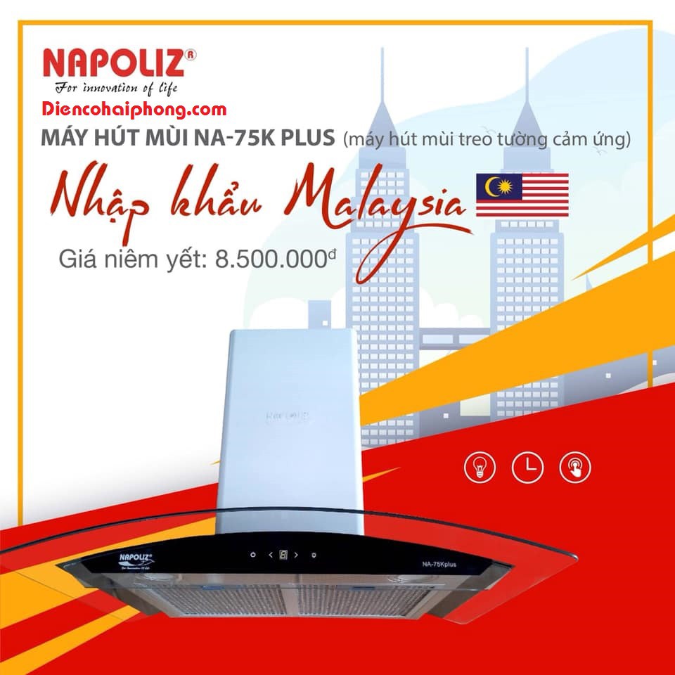 MÁY HÚT MÙI NAPOLIZ NA-75K PLUS
