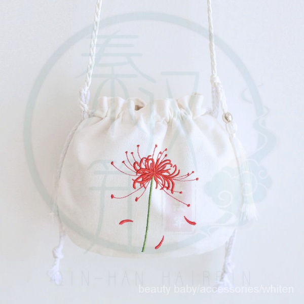 Túi đeo chéo thêu họa tiết phong cách Trung Hoa thanh lịch dành cho n