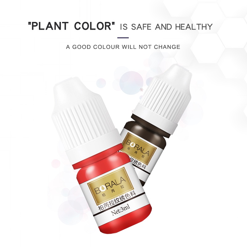 Mực xăm môi/ phun mí/ lông mày trang điểm 5ml tiện lợi