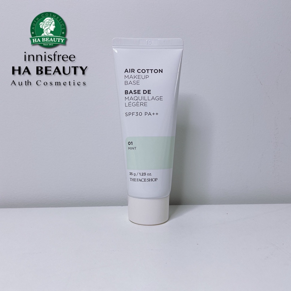 Kem lót trang điểm dưỡng da chống nắng The Face Shop Air Cotton Make Up Base 35g SPF30 PA++