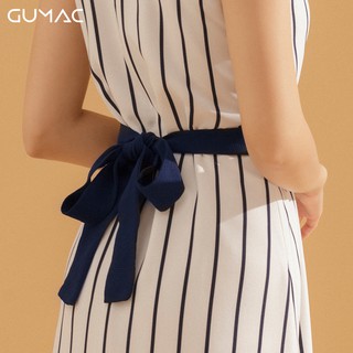 Đầm sọc suông buột dây DA746 GUMAC