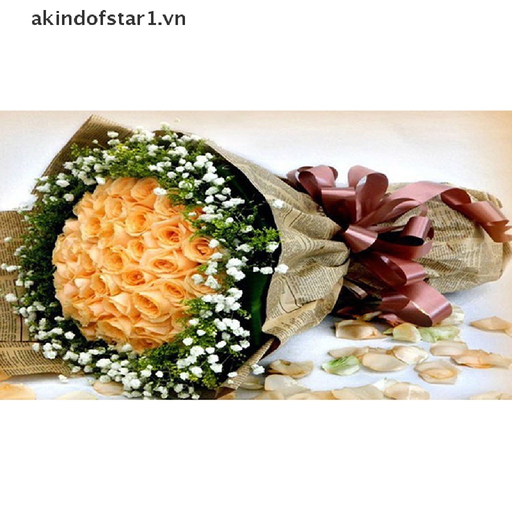 Cuộn Giấy kraft Hai Mặt Dùng Gói Quà Giáng Sinh Phong Cách vintage