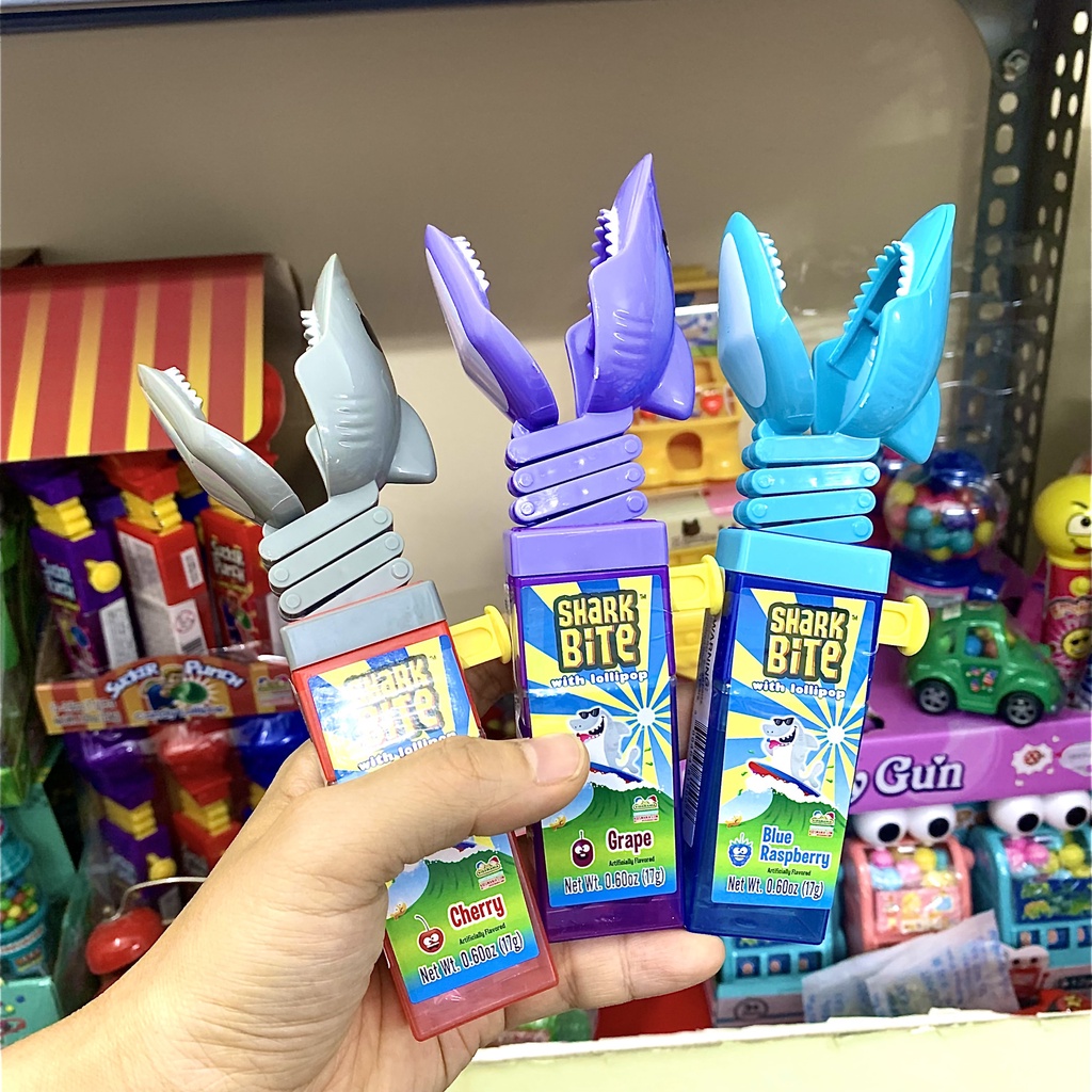Kẹo đồ chơi trẻ em hình cá mập nhập khẩu Mỹ hãng Kidsmania