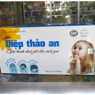 Siro Diệp Thảo An_ hiệu quả cho bé bị rôm sảy, mẩn ngứa,táo bón, nóng trong( hộp 20 ống).