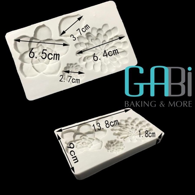 Khuôn fondant silicon hình sen đá