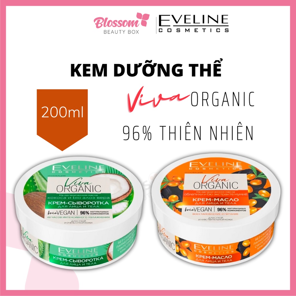 Kem dưỡng thể hữu cơ Eveline Body cream Butter