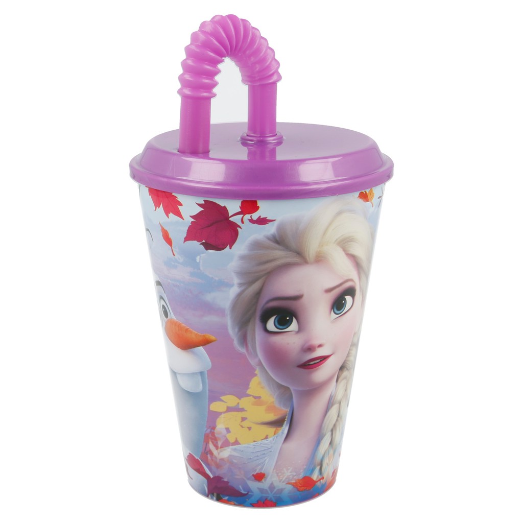 Combo SieuKid Gồm Bát, Đĩa Và Bình Nước Easy Sport Tumbler Frozen II 430ml Chính Hãng