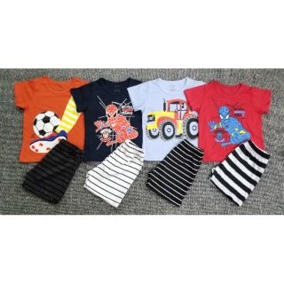 B5104: Bộ bé trai cater c lên từ vải xuất dư 100% coton, bé mặc rất mát, size 1-8T, tỉ lệ màu xanh hơn các màu còn lại