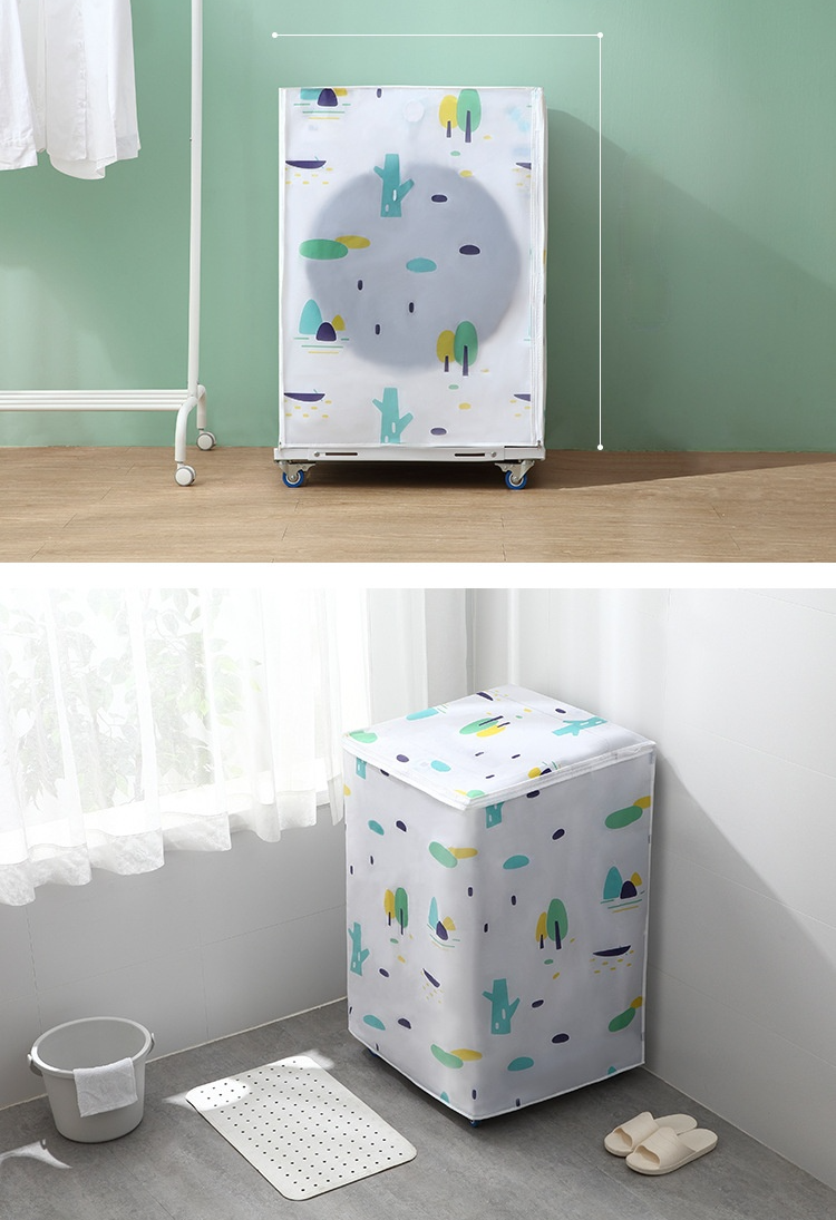Tấm bọc máy giặt PEVA chống nước và bụi bẩn vẫn giữ được tính thẩm mỹ cho ngôi nhà của bạn