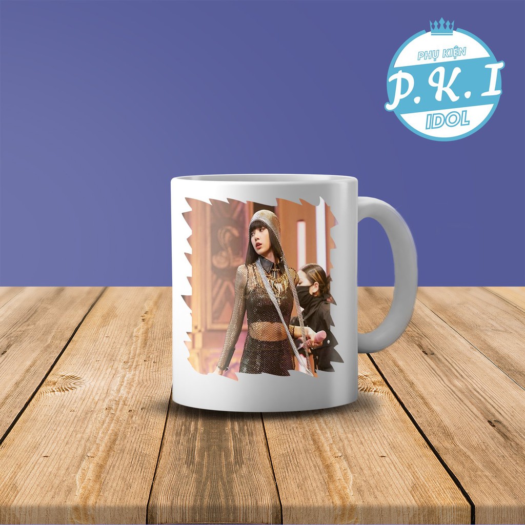 Cốc Sứ Uống Cafe In Hình Idol Lisa Blackpink – Kingdom