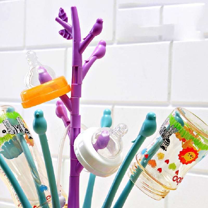 Giá Đỡ Phơi Khô Bình Sữa Em Bé Tiện Dụng Mang Theo Du Lịch