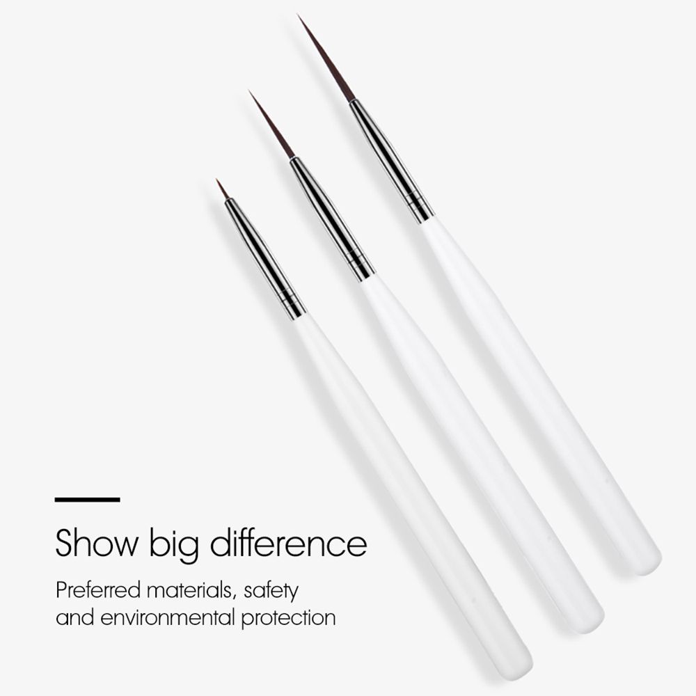 [Hàng mới về] Set 3 cọ vẽ trang trí móng tay nghệ thuật chuyên nghiệp