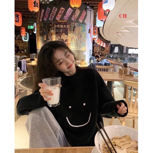 Sét áo mặt cười + quần xám dây rút ống COB