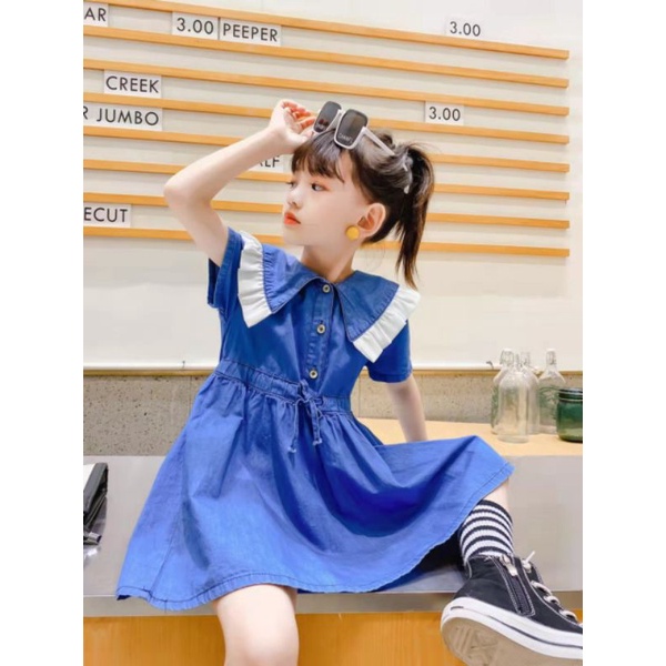 Váy Jean Mềm Nhập Khẩu Từ 1-5 Tuổi