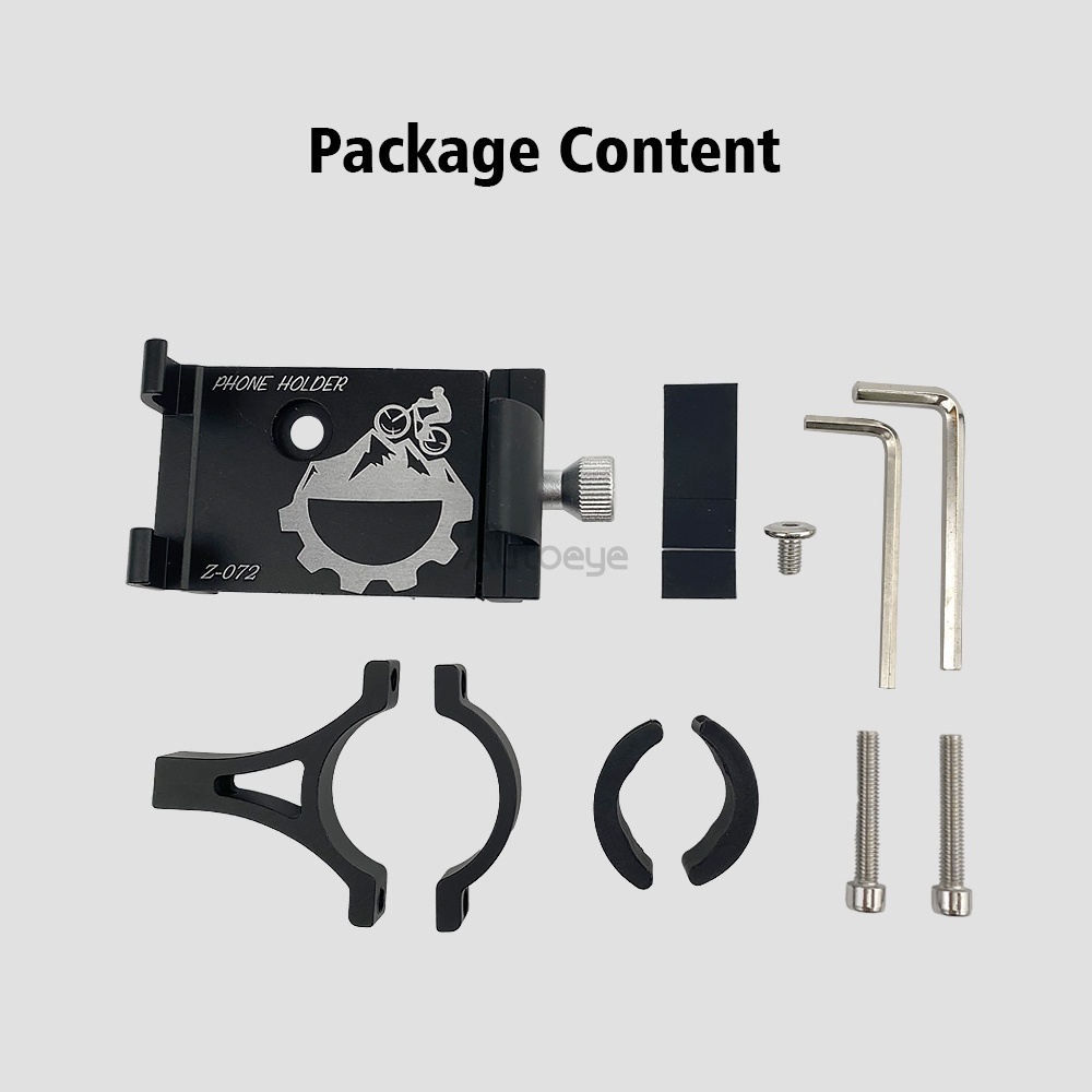 Giá Đỡ Điện Thoại Gắn Tay Lái Xe Đạp MTB Bằng Hợp Kim Nhôm Chống Trượt Có Thể Điều Chỉnh