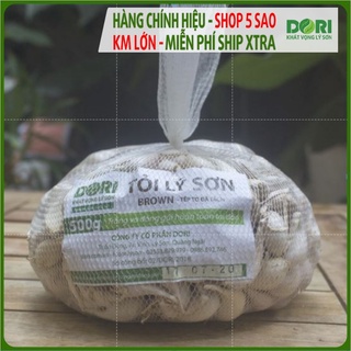 Tỏi Lý Sơn Dori Brown - Loại tỏi tách tép - Túi lưới 500g - Trồng tại đảo Lý Sơn - Cam kết đúng xuất xứ