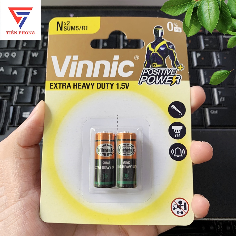 Pin Vinnic Sum5 R1 E90 1.5V chính hãng - Vỉ 2 viên DATE MỚI NHẤT