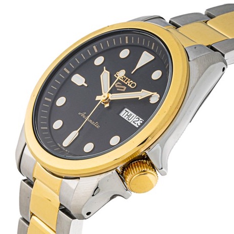 Đồng hồ cơ nam Seiko 5 Sports SRPE60K1 kính Hardlex chống xước, chống nước 10 ATM, dây thép không gỉ cao cấp chính hãng