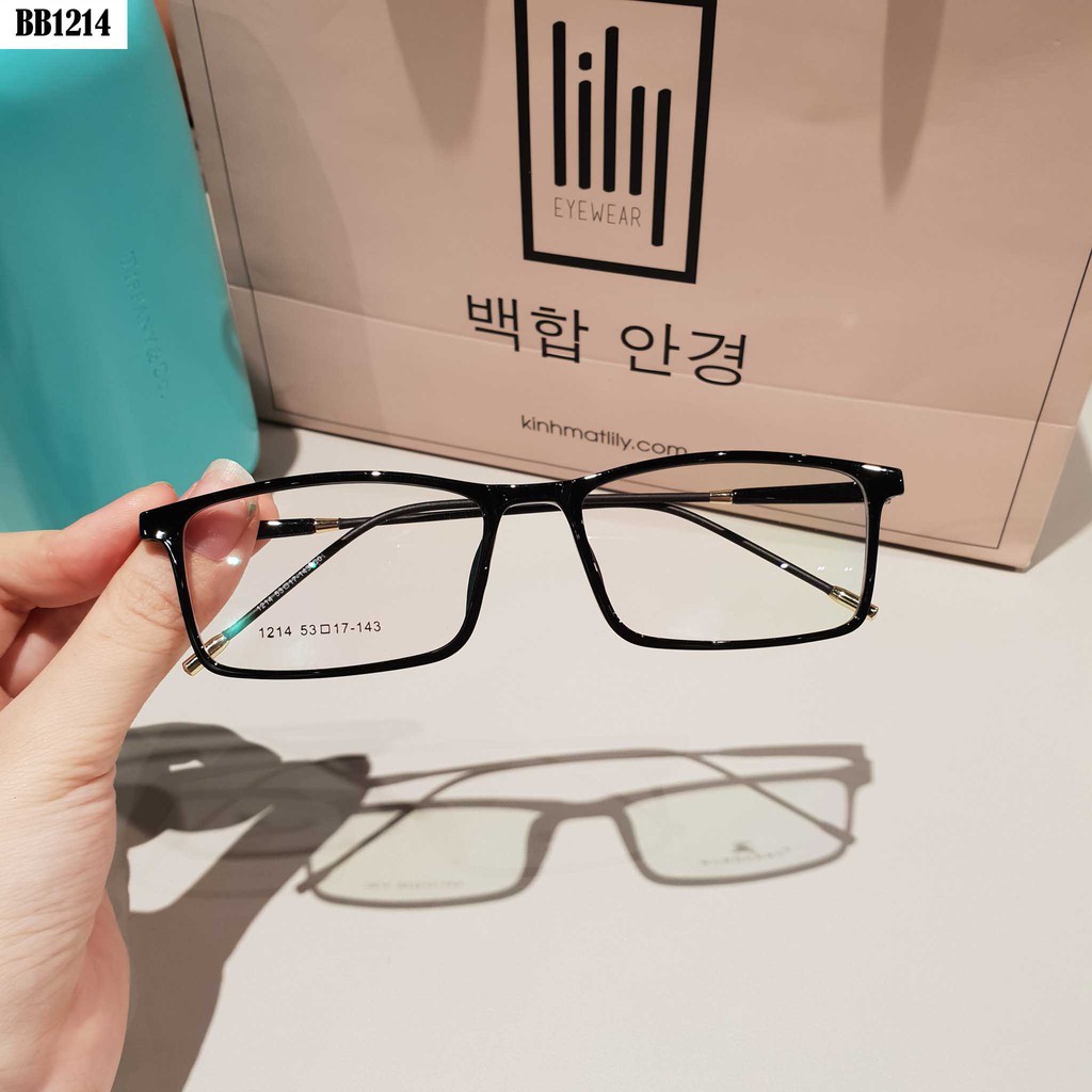 Gọng Kính Cận Vuông Mảnh L1214 - Gọng Kính Mắt Thời Trang Hàn Quốc Lilyeyewear | BigBuy360 - bigbuy360.vn