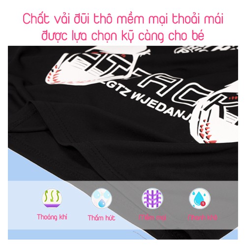 Đồ bộ bé trai 4 đến 13 tuổi chất vải cotton phù hợp mùa hè giá rẻ đi chơi mặc nhà dễ size từ 18 đến 40kg - BBH004