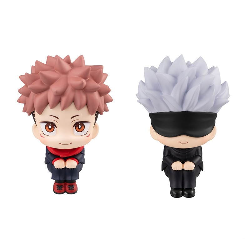 Mô hình trang trí PVC trong bộ sưu tập anime Jujutsu Kaisen Gojo Satoru Itadori Yuji ngước đầu đáng yêu