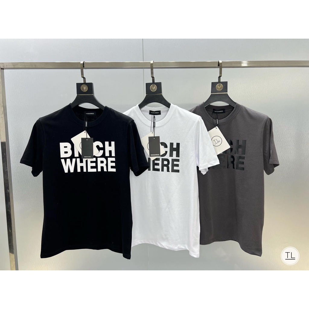 Áo thun nam Bitch Where cổ tròn mát mẻ - 3 màu mẫu mới nhất 2022 - in hai mặt áo