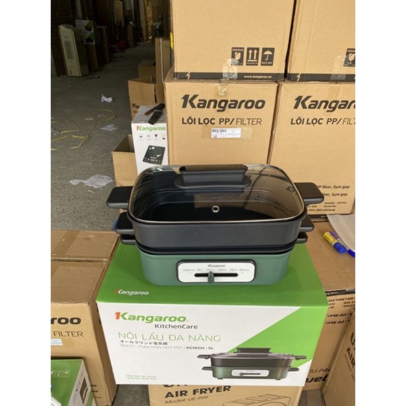 NỒI LẨU - NƯỚNG  ĐIỆN ĐA NĂNG KANGAROO KG5EH - KG5EGH  ( 5 LÍT - 1300W )