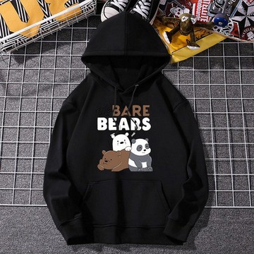 Áo Hoodie Họa Tiết Hoạt Hình We Bare Bears Dễ Thương Cho Bé