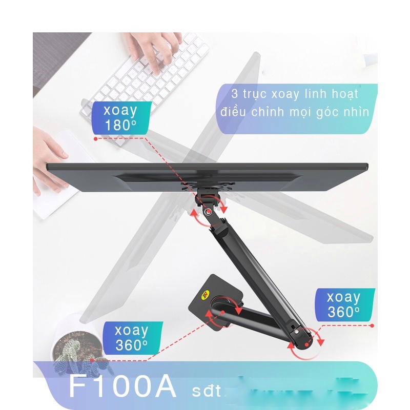 F100A  /Giá Treo Màn hình máy tính/ Tay treo màn hình/