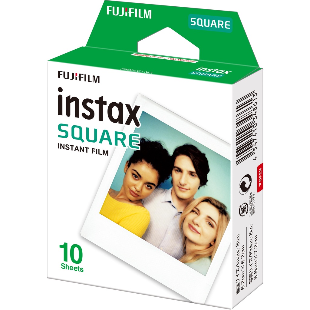 FILM INSTAX SQUARE Viền Trắng - Giấy in ảnh vuông cho máy chụp lấy liền Instax Square - Chính hãng date 2024-2025