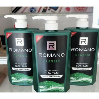 mẫu mới Sữa tắm Romano 650g