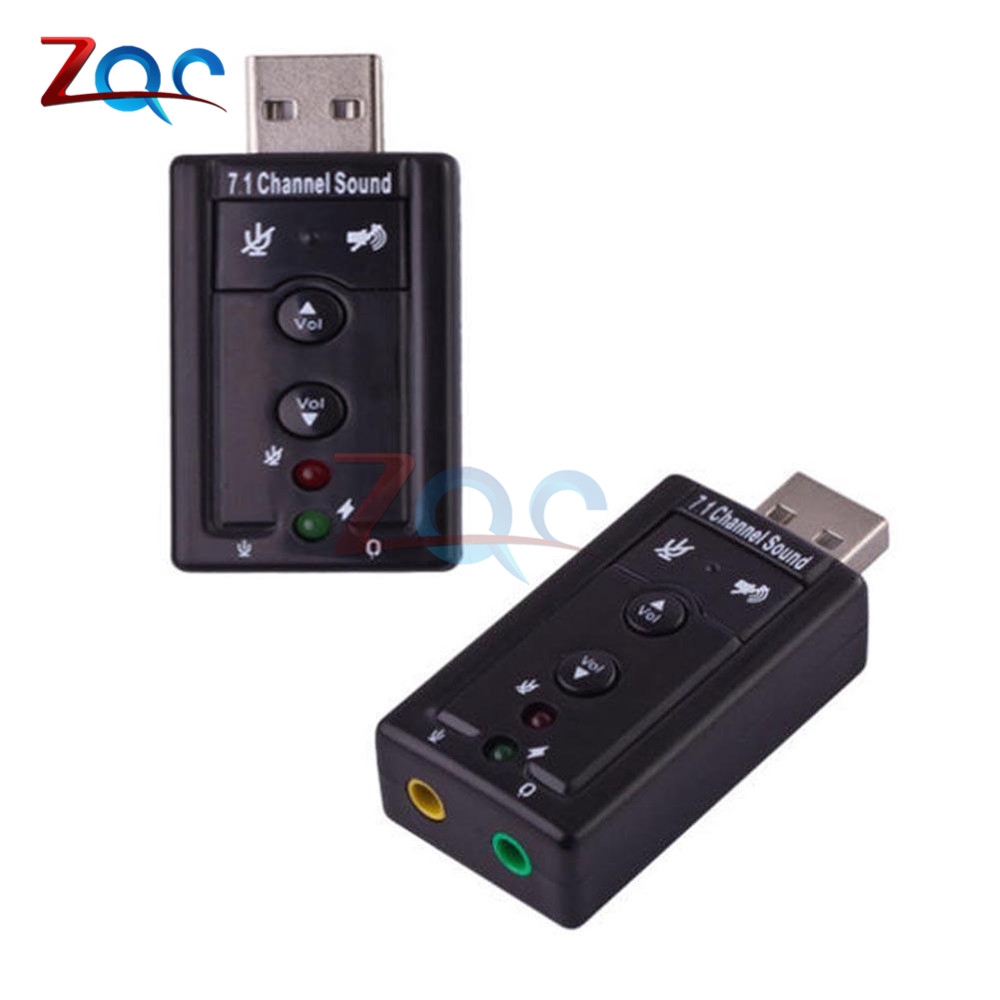 Card âm thanh 7.1 3D cổng USB 2.0 tiện dụng