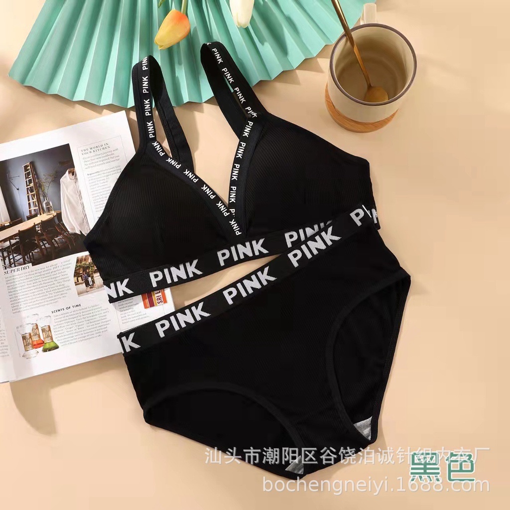 Bộ Đồ Lót Bra Cotton Pink Vanvene Free Size 40-60Kg Kiểu Dáng Thể Thao Áo Mút Rời Quần Lót Cotton Kháng Khuẩn B101 | BigBuy360 - bigbuy360.vn