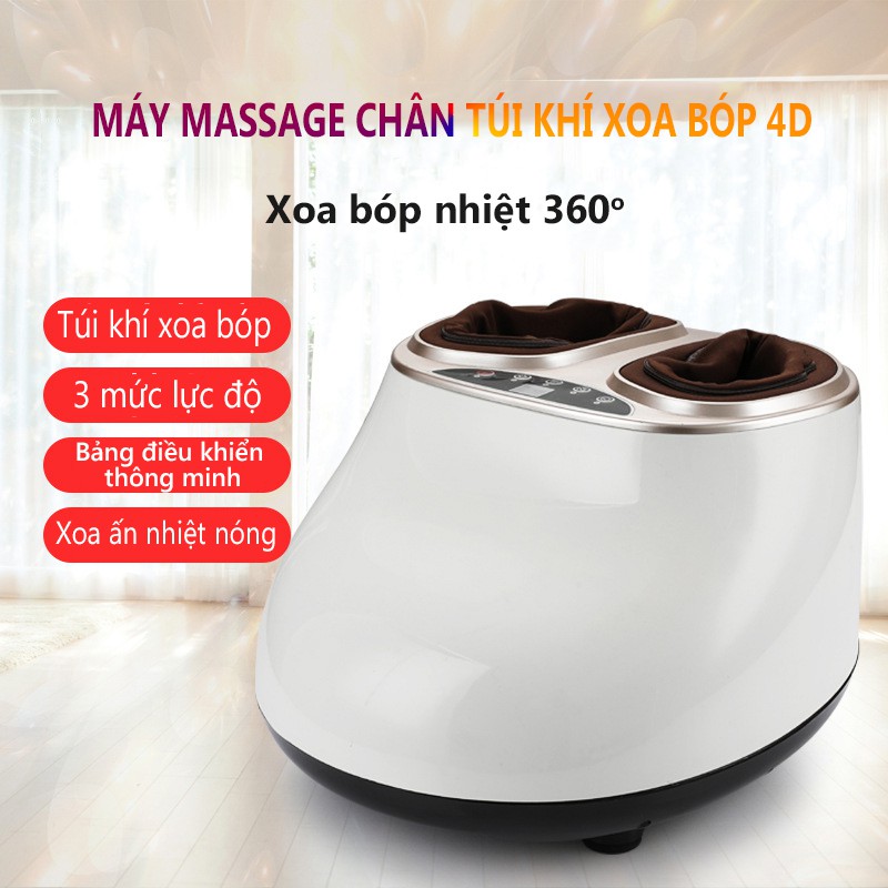 YA02/YA01 Máy massage chân mát xa chân xoa bóp chân đa năng túi khí bao bọc, máy mát xa màu trắng và hồng đất vinhthuan.