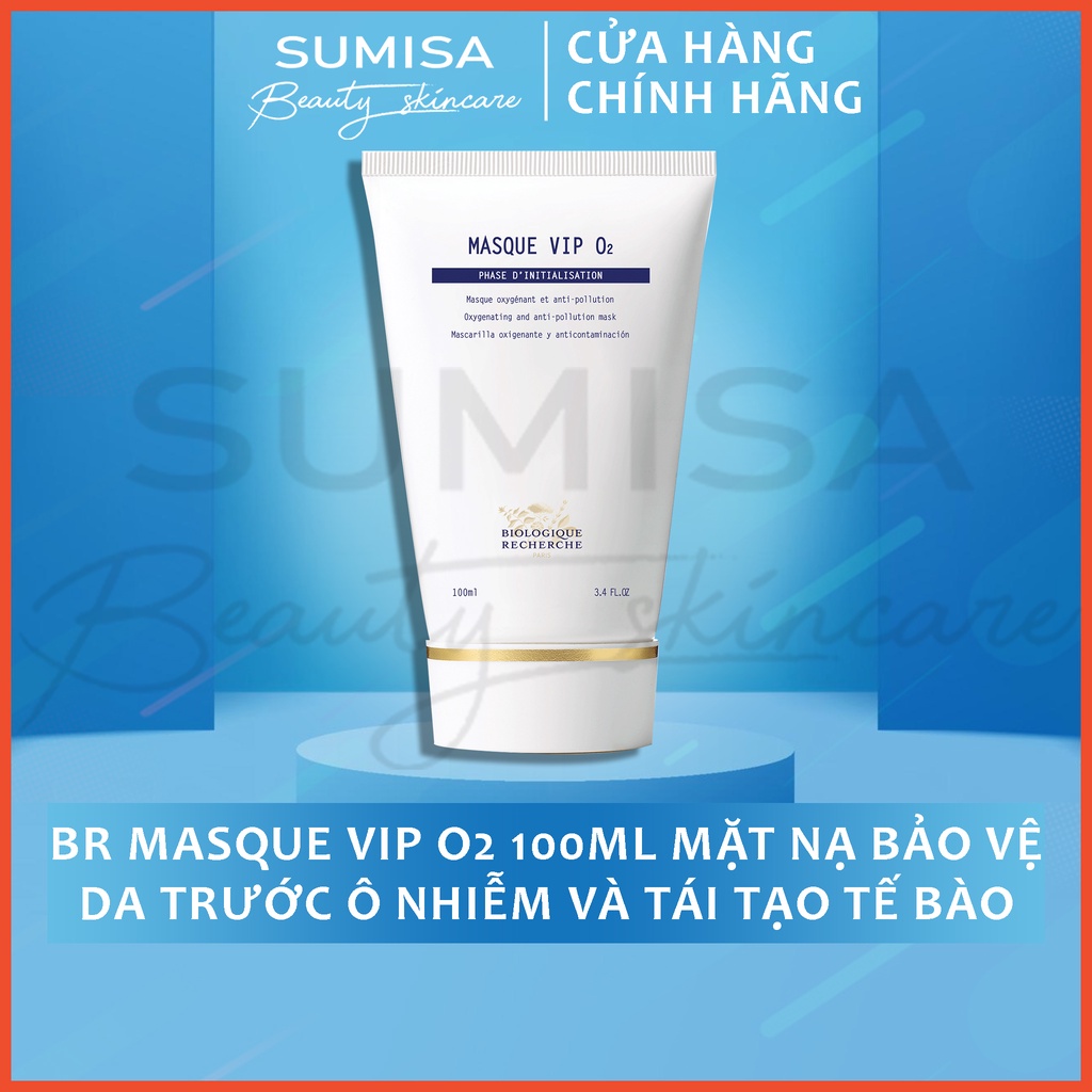 BR Mặt nạ bảo vệ da trước ô nhiễm và tái tạo tế bào - Masque VIP O2 100ml