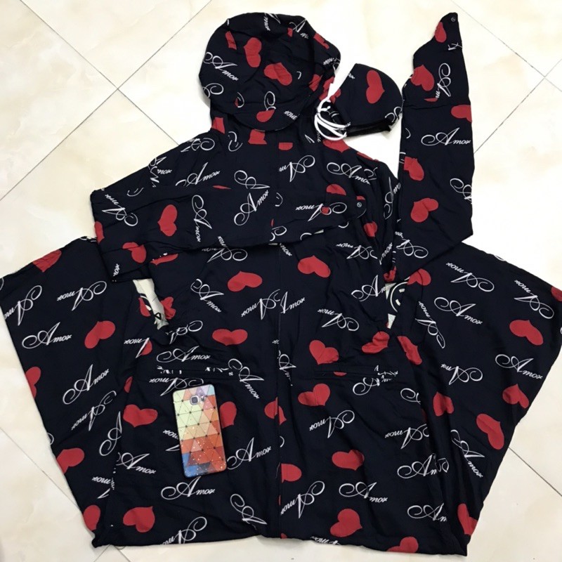 ÁO LANH NHUNG 2 LỚP toàn thân chống tia uv #2xl