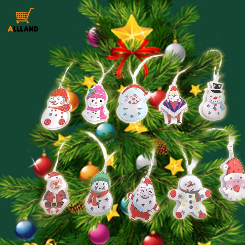 Dây Đèn LED 1.65m Hình Búp Bê Hoạt Hình Giáng Sinh Trang Trí Đa Ứng Dụng