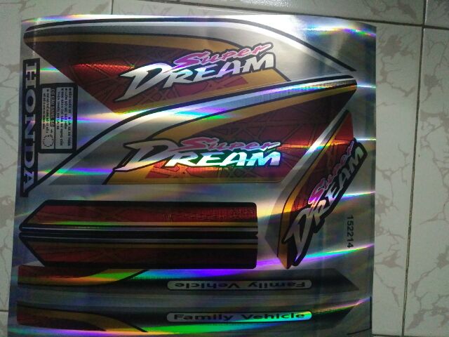 Tem Super Dream 2010 phản quang New