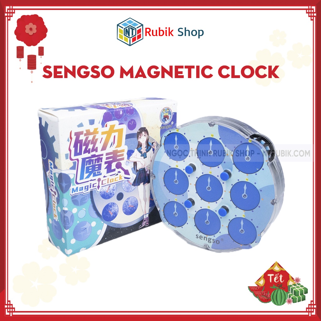 [Siêu Phẩm] Shengshou Rubik Clock - Sengso Magnetic Clock (Có Nam Châm)