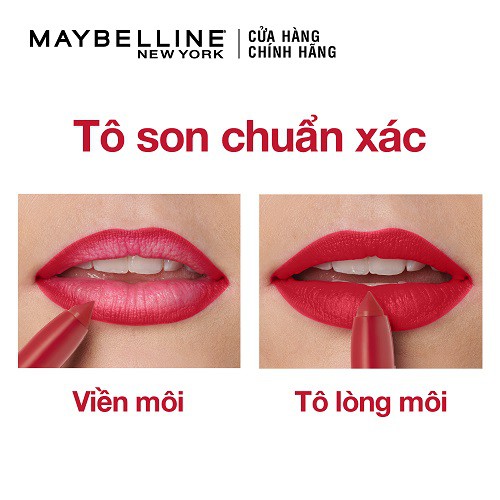 Son bút chì mịn lì 8h lâu trôi Maybelline New York Super Stay Ink Crayon Lipstick 1.2g | BigBuy360 - bigbuy360.vn