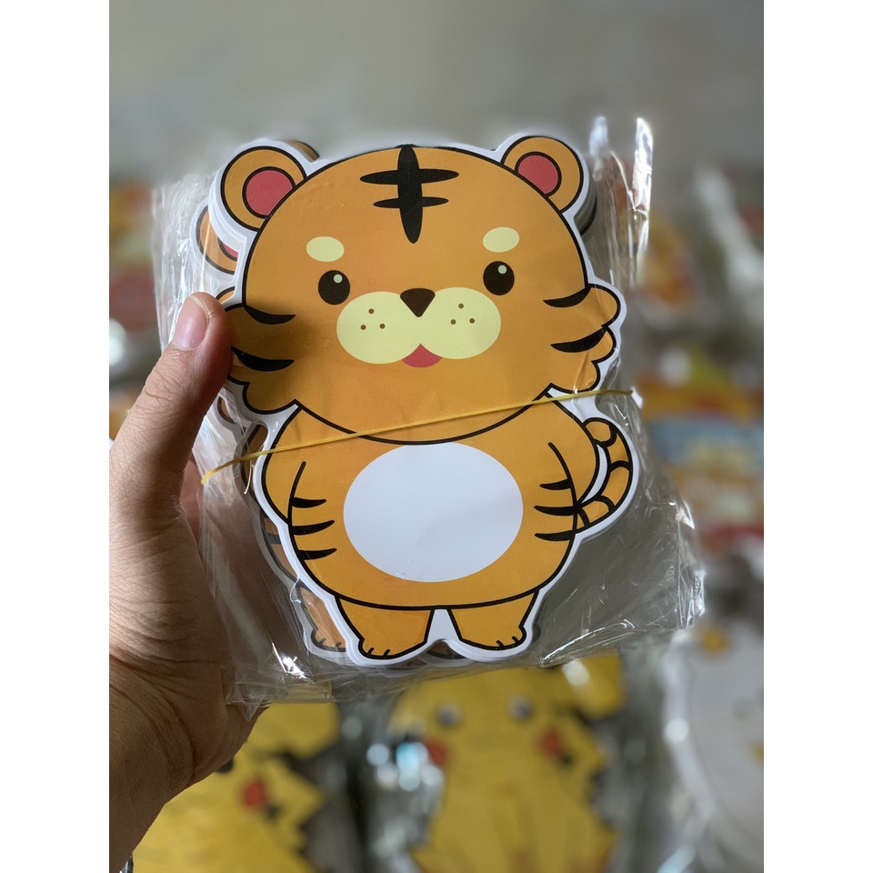 Combo 100 phong bao lì xì hình chú hổ nhân vật hoạt hình cute dễ thương năm 2022