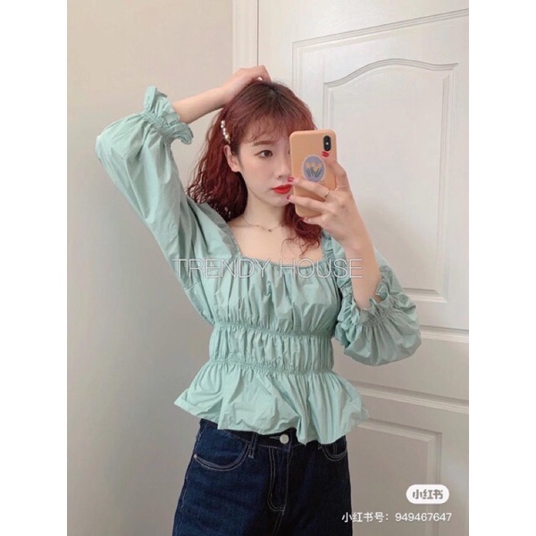 Áo xanh mint size S thanh lí