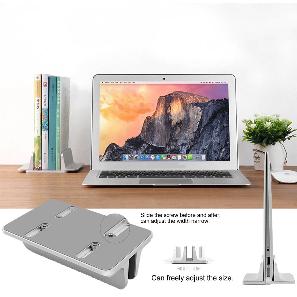 Giá đỡ laptop bằng nhôm điều chỉnh cầm tay tiện dụng cho MacBook Pro Air