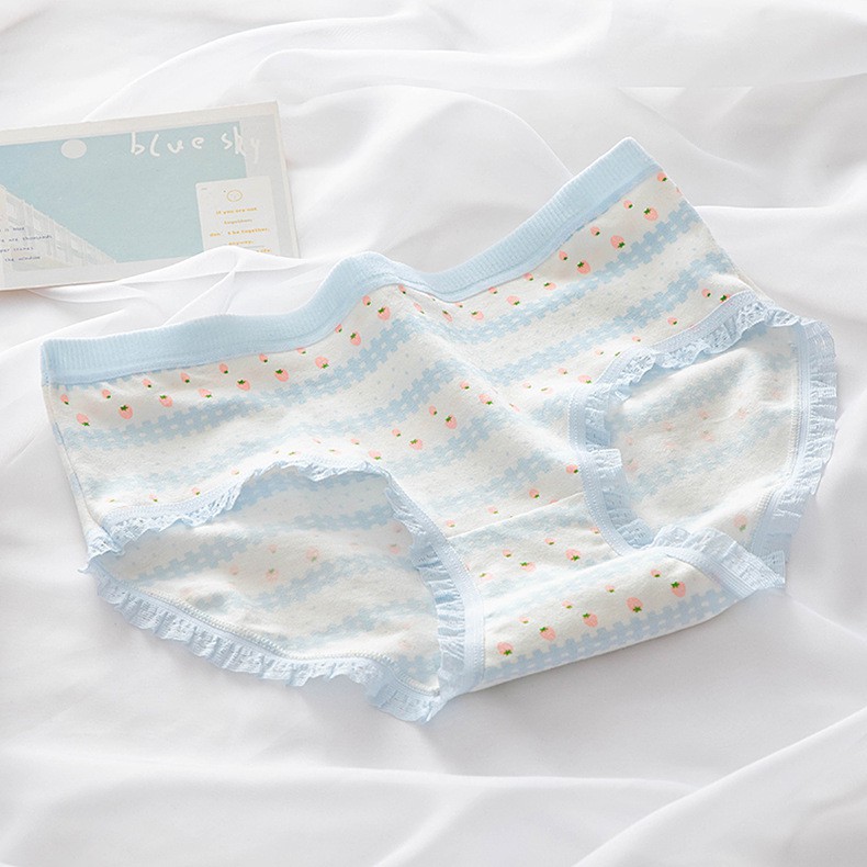 Quần lót nữ cotton in hình họa tiết dễ thương cute kiểu dáng sexy mặc trong váy QL03